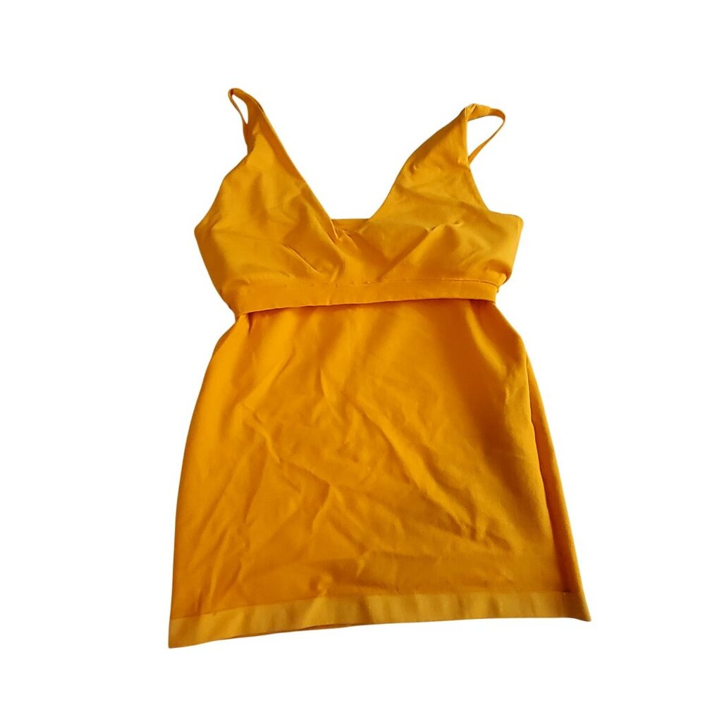Free People Intimately Womens Yellow V-Neck Seamless Tank Top  Size  L-XL - Picture 8 of 9